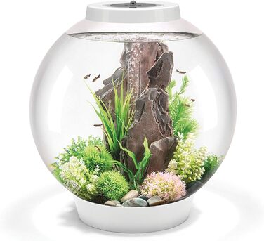 Акваріум біОрб CLASSIC 60 LED білий з фільтром, LED-підсвіткою, керамічним ґрунтом, акриловий, комплект