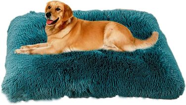 М'яке ліжко для собак SOAI, плюшеве гніздо для собак, килимок для собак, м'яка підстилка, кошик для собак середніх порід та котів (65x48 см, кавовий колір)