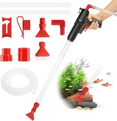 Набір для чищення акваріума GOSHIES 4-в-1: пилосос, фільтр, відсмоктувач ґрунту, набір для підміни води