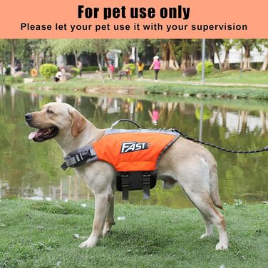 Жилет рятувальний для собак Ownpets, XL, помаранчевий