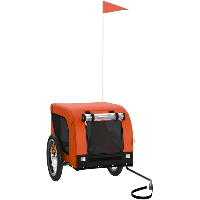 Причіп для велосипеда Gecheer для собак та котів, транспортний причіп для домашніх тварин, 124 x 65 x 66 см, оранжевий
