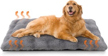 Самогріюча ковдра для тварин Wdmiya 60x45 см, для котів та собак, миюча, фланелева, без електроживлення, для автомобіля. Білий (Сірий, L)