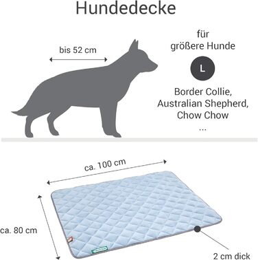 Лежанка для собак Doctor Bark: флісова двостороння підстилка для великих собак, 100x80 см (рожевий/світло-сірий)