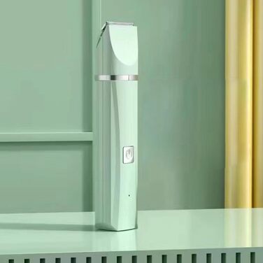 Професійна машинка для стрижки собак, бездротова, акумуляторна, для малих порід, тиха, для котів, вух, обличчя та задньої частини тіла, білий (зелений)