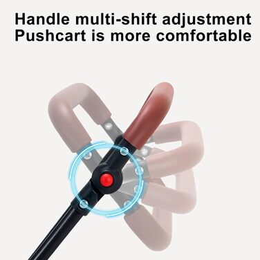 Дитяча коляска для собак з 4 колесами, до 22,7 кг, складна, з сумкою та регульованою ручкою