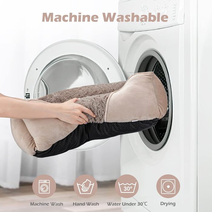 INVENHO Крісло-ліжко для собак великих, середніх та маленьких порід, прямокутне, ортопедичне, м'яке, з антиковзким покриттям, 51x48x15 см, бежеве