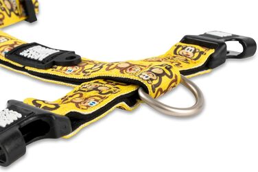 Нашийник для собак Max & Molly H-подібної форми, Ultrabequemes Geschirr Hund з неопрену для середніх собак, Monkey Maniac/M, з підкладкою, безпечний та ультралегкий – комфорт для вашого вірного компаньйона