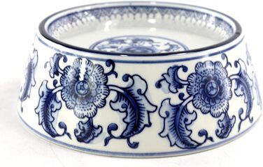 Набір мисок для корму та води для собак та котів SYNWISH, 14,7 x 18,3 x 6,1 см, блакитний та білий