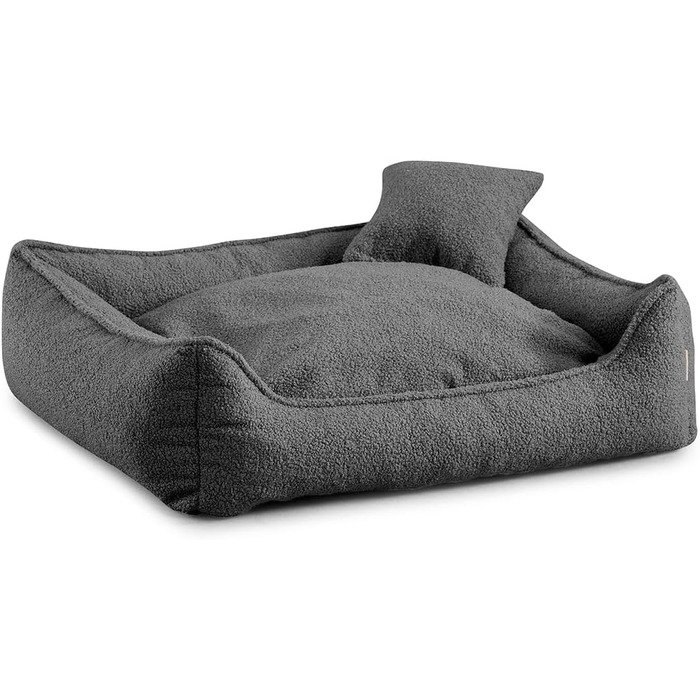 Кінець для собак Gutekissen® Bear, середній розмір, миється, з подушкою, вибір кольору та розміру (M - 80x70, темно-сірий)