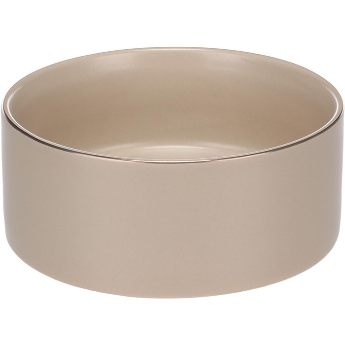 Миска для собак з кераміки, середніх порід, 800 мл, неслизька, стильна, бежева, Flamingo Eram, Ø16 x H6,5 см