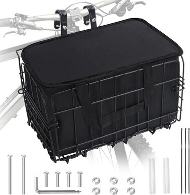 Складаний велосипедний кошик Meta з винімною сумкою для перенесення собак, тварин, продуктів, аксесуари для електровелосипеда