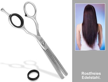 Професійна фризьорська ножиці для стрижки волосся, модельована ножиця з нержавіючої сталі, 6 дюймів (15,24 см)