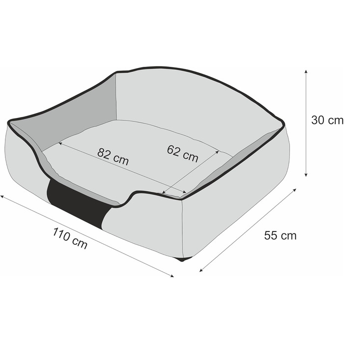 Кругле ліжко для собак Hobbydog KRLCZK2, 84 x 65 см, червоне, XXL