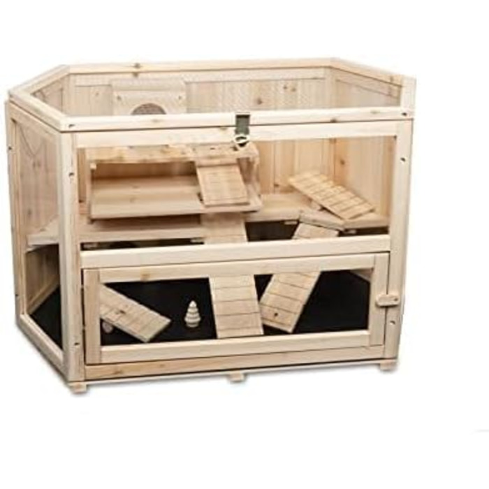 Клітка для хом'яка MATS з дерева, 90x55x55 см, для дому, клітка для дрібних тварин