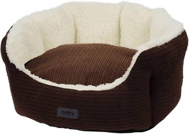 Лягушкове ліжко Nobby Komfortbett oval KAMBA коричневого кольору, 55 x 50 x 21 см