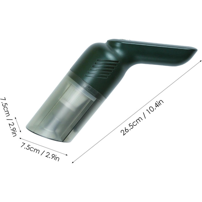 Бездротовий пилосос для шерсті тварин (собаки, коти) | Зйомний, багатофункціональний | Зелений