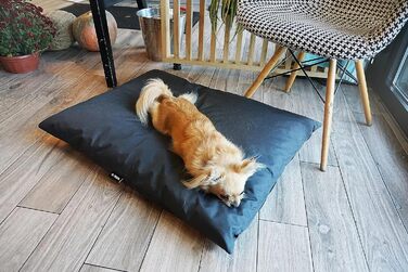 Водонепроникне собаче ліжко 4L Textil ZOE для великих собак, 120x100 см, графіт