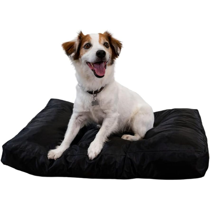 Килимок для собак Bananair - м'який та зручний, водовідштовхуючий, легко чистити. XXL лежанка для собак, кошик для собак, лежанка для собак різних розмірів/кольорів (75 x 50 x 10 см, чорний)