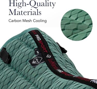 LeMieux Air Dressage Square - чорна підкова для виїздової їзди, сітка Carbon Mesh, розмір L