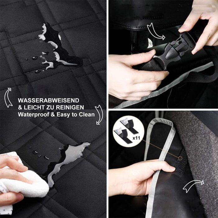 Захист для багажника автомобіля для собак Opel Grandland X 2017-2022, водовідштовхувальний, стійкий до подряпин, з захистом бокових стінок та краю вантажного люка