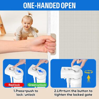 Захисне ворота MYPIN для дверей, висувні, 0-140 см. Захист від собак та дітей. Чорний колір.