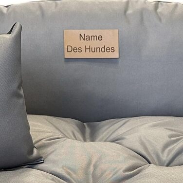 Ортопедичне ліжко для собак Dogs4Life: м'яке, миється, для собак маленьких, середніх та великих (S-XXL, сірий)