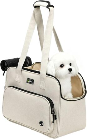 Сумка-переноска для цуценят TyCylKu: дихаюча сітчаста сумка з ременем, легка переноска для собак, для щоденних покупок, прогулянок, парків, пікніків, подорожей, ветеринара, відвідувань