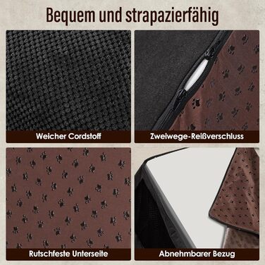Сходинки для собак, 4 сходинки, знімний поручень, антиковзка поверхня, для ліжка та дивану, з високощільним губчастим наповнювачем (Чорний)