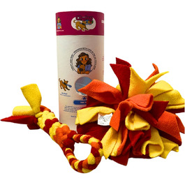 Chelsy's Toys 3-в-1 іграшка для собак: канат, ласощі та нюхова куля | Міцна інтерактивна іграшка для агресивних гризунів