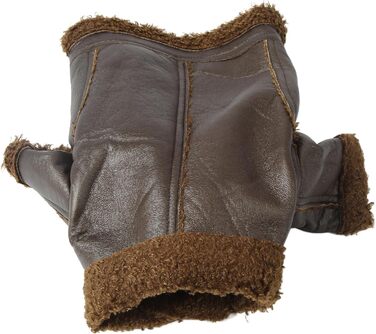 Зимовий шкіряний теплий одяг для собак Pssopp, куртка з PU-шкіри, зручний підклад з фетру, для маленьких, середніх та великих собак, розмір M