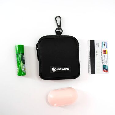 Сумка для ласощів для собак COOWONE - водонепроникна сумка для прогулянок з інтегрованим диспенсером для пакетів, чорна