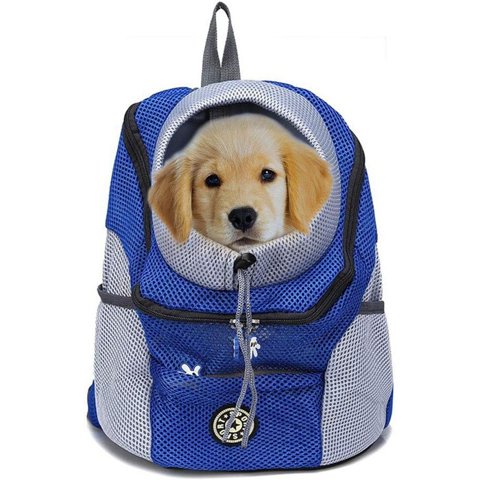 Сумка-переноска для домашніх тварин, рюкзак для маленьких собак та котів до 6,8 кг, ручна сумка для подорожей, дихаюча конструкція 