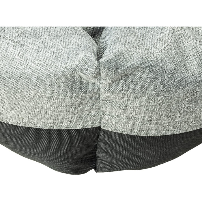 Лежанка для собак вологостійка 75x65x20 см сірого кольору - лежанка-кошик для маленьких та великих собак з неслизьким дном