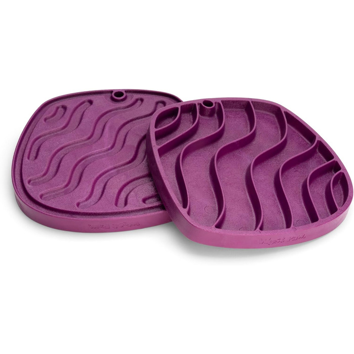 Килимок для годування West Paw Seaflex Feast Mat - Slow Feeder, Lick Mat для собак, Waves, Tropic Red