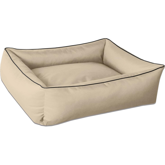 Ліжко для собак BedDog MAX XXL, знімний і праний чохол, бежеве, для великих собак