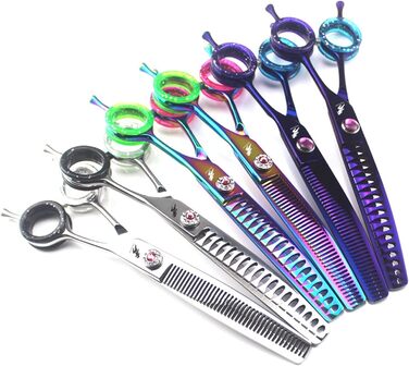 Ножиці для стрижки шерсті домашніх тварин: котів та собак, професійні, з нержавіючої сталі, 7 дюймів