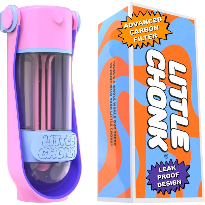 Фляга для собак Lil Gulp з вугільним фільтром, 15 мл: безпечне, портативне пиття в дорозі, BPA-free, без витоків