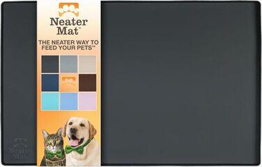 Підкладка під миску для собак та котів Neater Pet Brands, силіконова, чорна (48,3 x 30,5 см)
