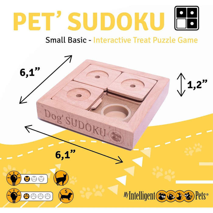 Інтерактивна іграшка-головоломка для собак і котів Sudoku Basic – інтелектуальна іграшка для розвитку мислення тварин
