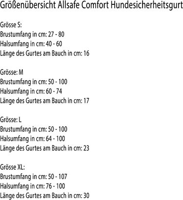 Ремінь безпеки для собак Kleinmetall 15390100, розмір S (L)