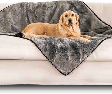 Водонепроникна ковдра для собак PAW BRANDS, преміум, 152x127 см, машинне прання, плед з штучного хутра для великих собак і домашніх тварин, захист меблів