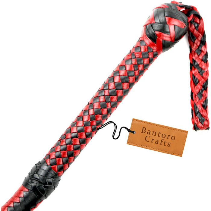 Плетена батіг з натуральної шкіри кенгуру, 1,2-7,3 м, 16 плетінь, для професійного використання