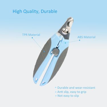 Ножиці для стрижки кігтів собак та котів LaiEdua - нержавіюча сталь з захистом, догляд за кігтями для собак великих, середніх та малих порід