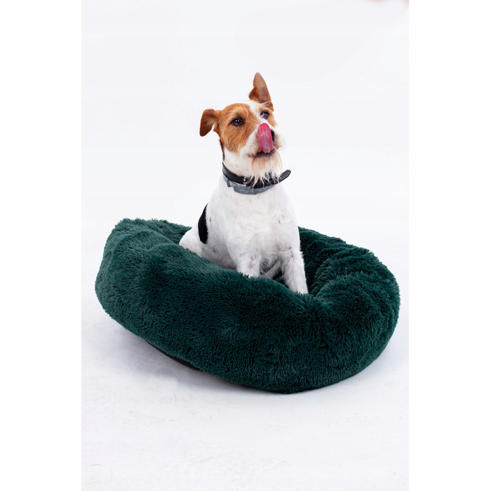 М'яке плюшеве ліжко для собак, зелене, 120 x 120 см