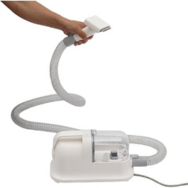 Набір для догляду за тваринами: машинка для стрижки собак з пилососом, для видалення шерсті, білий, 11800Pa, 1.4L