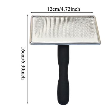 Щітка для собак та котів – масажна щітка з металевими шпильками для видалення підшерстка та вичісування ворсу