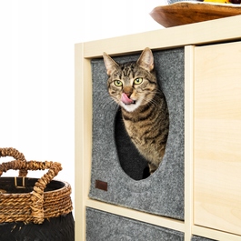 Лежанка для кота з фетру HolyCube для стелажів IKEA Kallax