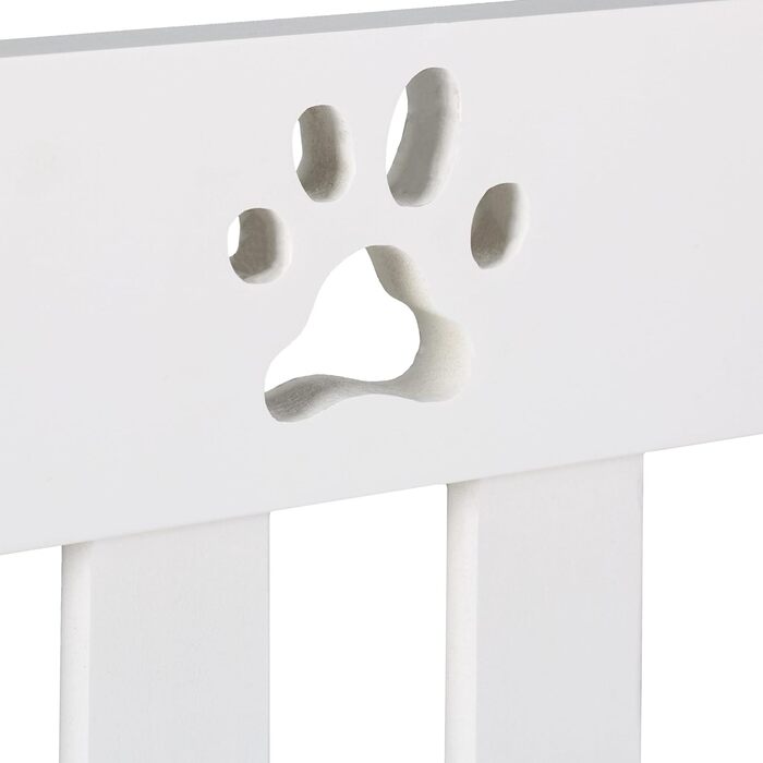 Захисне ворота для собак Relaxdays, 60 x 153 см, MDF, розкладне, біле