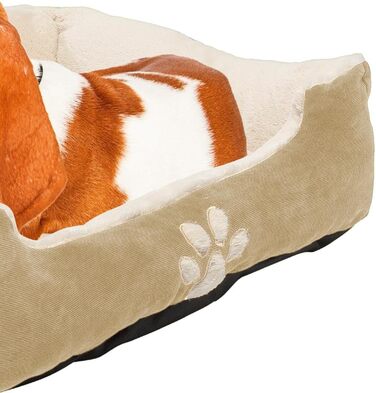 М'яке ліжко для собак та котів, бежеве, 60x50 см