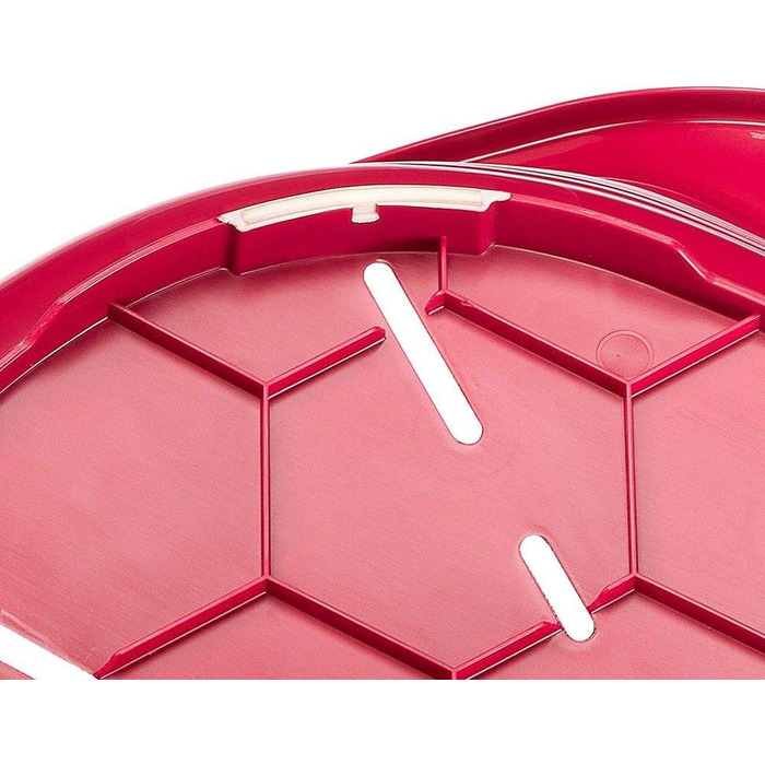 Лежанка для собак та котів Ferplast Siesta Deluxe, пластикова, бордовий колір, 62 x 41 x 23,5 см, зручна та миюча